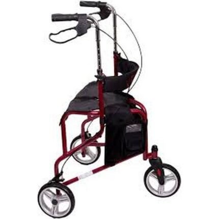 Stability-Three-wheeled folding rehabilitation walker red AT51004 Antar, Maneuverability-Three-wheeled folding rehabilitation walker red AT51004 Antar, Portability-Three-wheeled folding rehabilitation walker red AT51004 Antar, Comfort-Three-wheeled folding rehabilitation walker red AT51004 Antar