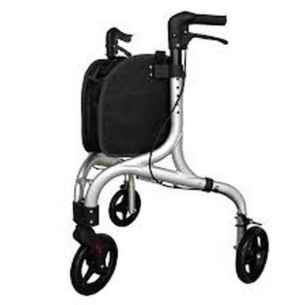 Mobility support-Three-Wheeled Walker Geneva Premium Reha Fund, Terrain adaptability-Three-Wheeled Walker Geneva Premium Reha Fund, User independence-Three-Wheeled Walker Geneva Premium Reha Fund, Easy transport-Three-Wheeled Walker Geneva Premium Reha Fund