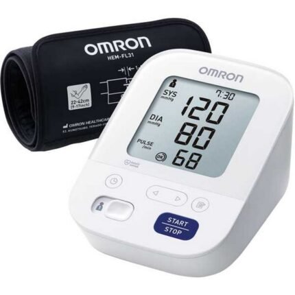 Mesures de tension artérielle incohérentes en raison d'un mauvais positionnement du brassard - Omron M400 Comfort.