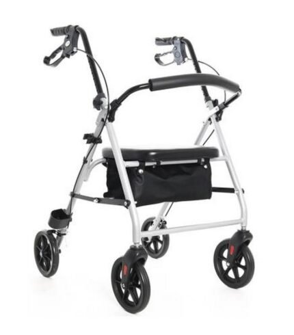 Mobility support-ROCKY BASIC Four-wheeled aluminum rehabilitation support MDH, Terrain adaptability-ROCKY BASIC Four-wheeled aluminum rehabilitation support MDH, User comfort-ROCKY BASIC Four-wheeled aluminum rehabilitation support MDH, Easy transport-ROCKY BASIC Four-wheeled aluminum rehabilitation support MDH