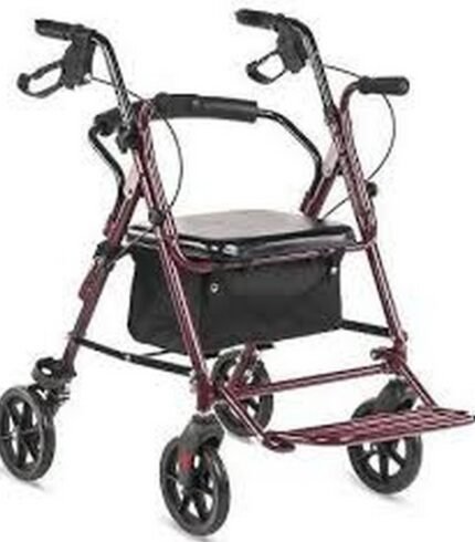 Mobility support-VITEA CARE ROSE Four-wheeled walker PPC023, Terrain adaptability-VITEA CARE ROSE Four-wheeled walker PPC023, User comfort-VITEA CARE ROSE Four-wheeled walker PPC023, Easy transport-VITEA CARE ROSE Four-wheeled walker PPC023