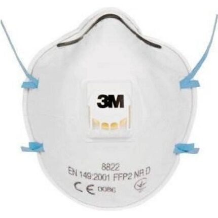 Exposure to harmful dust, mist, and airborne particles-3M respirator 8822 FFP2,