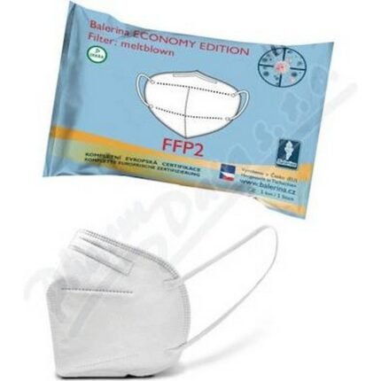 Exposure to airborne viruses and bacteria in public spaces-Ballerina respirator PFHM722 FFP2 NR Economy white,Inhalation of fine dust, pollutants, and allergens-Ballerina respirator PFHM722 FFP2 NR Economy white,Discomfort from poorly fitting or heavy respirators-Ballerina respirator PFHM722 FFP2 NR Economy white,Lack of affordable, certified respiratory protection for everyday use-Ballerina respirator PFHM722 FFP2 NR Economy white