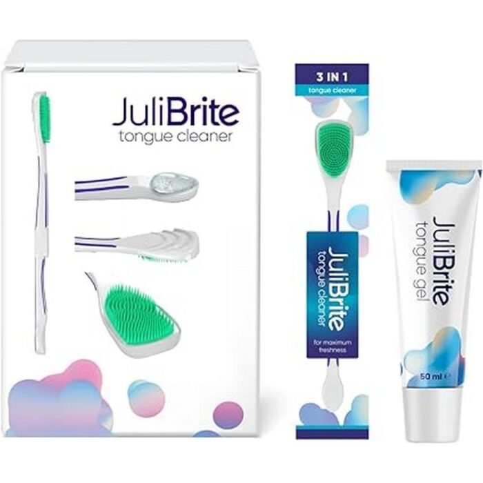 White or yellow tongue coating (white tongue)-Julibrite, Tongue Care Set