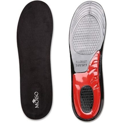 Усталость в ногах из-за долгого стояния или ходьбы — MOISO, гелевые стельки для комфорта и массажа, 36-41 EU, черные,