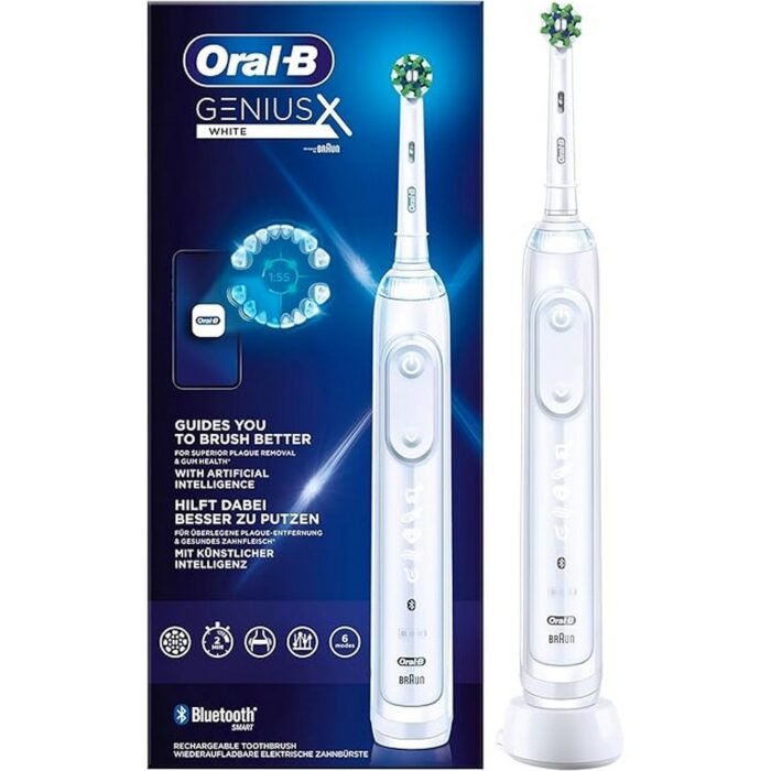 Uneven brushing and missed areas without positional guidance-Oral-B, Genius X Electric Toothbrush White, Gum damage from excessive brushing pressure-Oral-B, Genius X Electric Toothbrush White, Lack of feedback and motivation in oral care routines-Oral-B, Genius X Electric Toothbrush White, Inconvenience traveling without a charging solution-Oral-B, Genius X Electric Toothbrush White