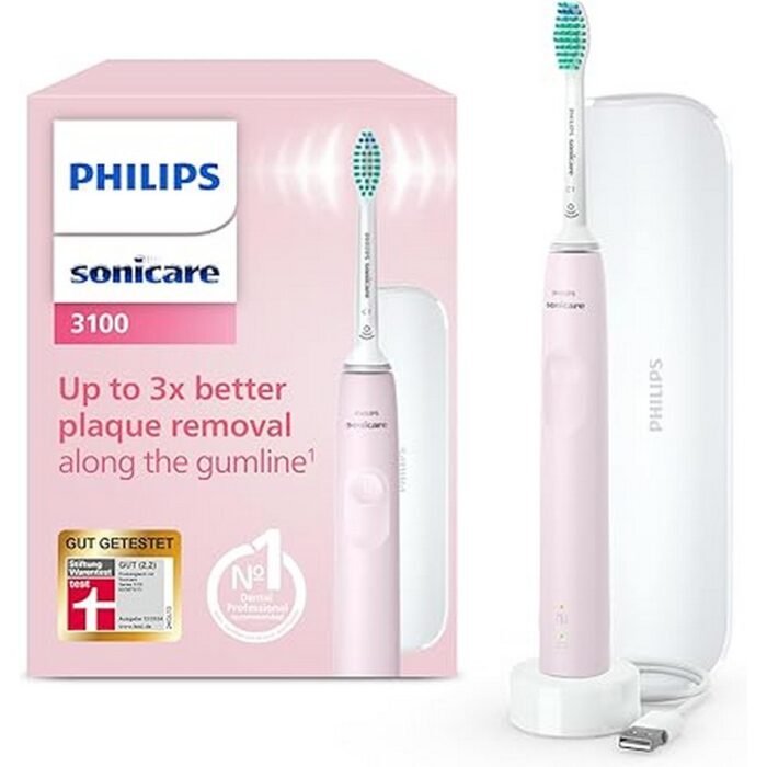 Poor plaque removal using manual toothbrushes-Philips, Sonicare 3100 Series electric toothbrush HX3673/11 Pink, Gum abrasion from excessive brushing pressure-Philips, Sonicare 3100 Series electric toothbrush HX3673/11 Pink, Rushed or uneven brushing without proper timing-Philips, Sonicare 3100 Series electric toothbrush HX3673/11 Pink, Difficulty maintaining cleanliness while travelling-Philips, Sonicare 3100 Series electric toothbrush HX3673/11 Pink