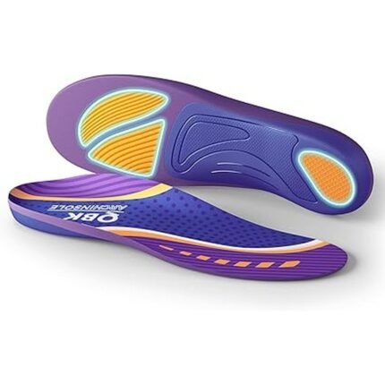 Douleur aux pieds : Offre un soutien pour soulager l’inconfort lors de longues périodes en position debout ou en marchant – QBK, Supports de voûte plantaire M, Homme 39-41 / Femme 41-43