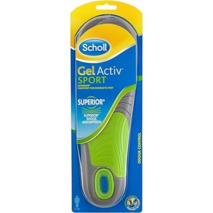 Foot pain and fatigue during sports or prolonged activity-Scholl Sport Insoles, Pack of 1 (1 x 1 Pair) 8167576, 42-48, Joint stress from high-impact movements-Scholl Sport Insoles, Pack of 1 (1 x 1 Pair) 8167576, 42-48, Poor foot support in athletic shoes-Scholl Sport Insoles, Pack of 1 (1 x 1 Pair) 8167576, 42-48, Moisture and odor buildup in active footwear-Scholl Sport Insoles, Pack of 1 (1 x 1 Pair) 8167576, 42-48