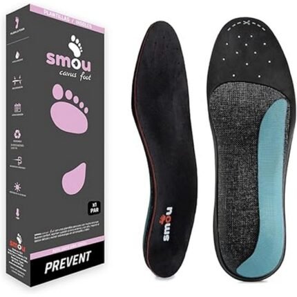 Боль в стопах, вызванная высоким сводом (pes cavus) — SMOU, стельки Cavusfoot (EU 39-40), черные,
