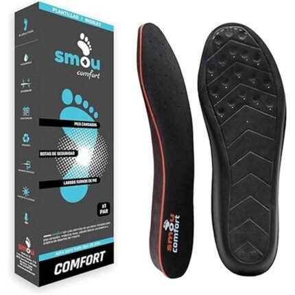 Fatigue et douleurs aux pieds dues à une station debout ou une marche prolongée – SMOU, Semelles Confort en Gel (42-43 EU),