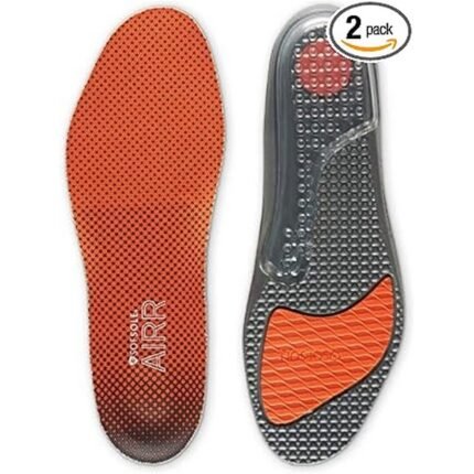 Усталость в ногах от длительного стояния или ходьбы — SofSole, Airr Comfort, спортивная гелевая стелька с воздушной амортизацией, размер 42-44.