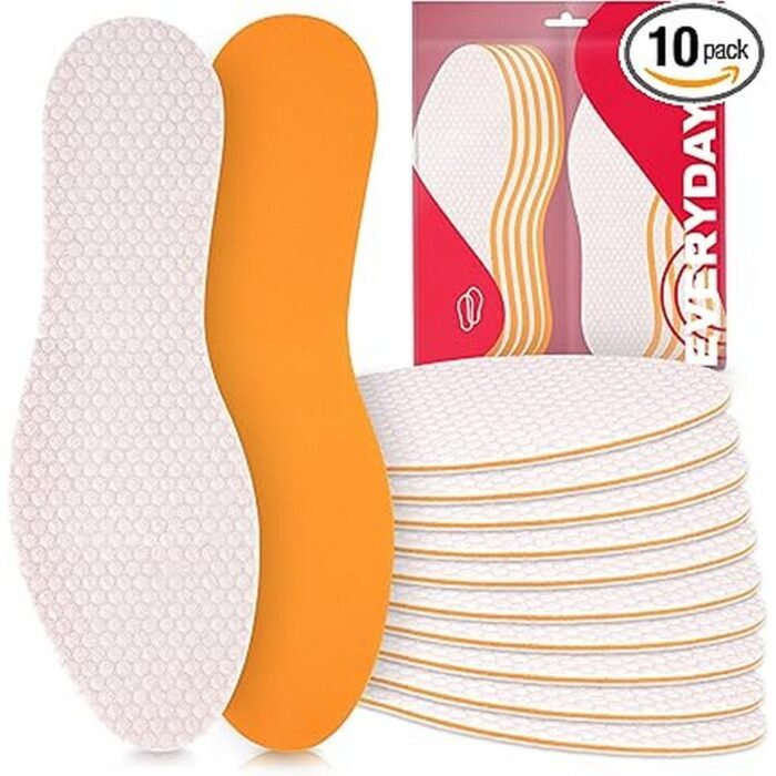 Uncomfortable or worn-out shoe interiors-SULPO, 10 Pairs Insoles UK 3-12 - White, size 43, Foot fatigue from long hours of standing or walking-SULPO, 10 Pairs Insoles UK 3-12 - White, size 43, Lack of hygiene due to sweat and odor buildup-SULPO, 10 Pairs Insoles UK 3-12 - White, size 43, Difficulty finding affordable, bulk insole replacements-SULPO, 10 Pairs Insoles UK 3-12 - White, size 43