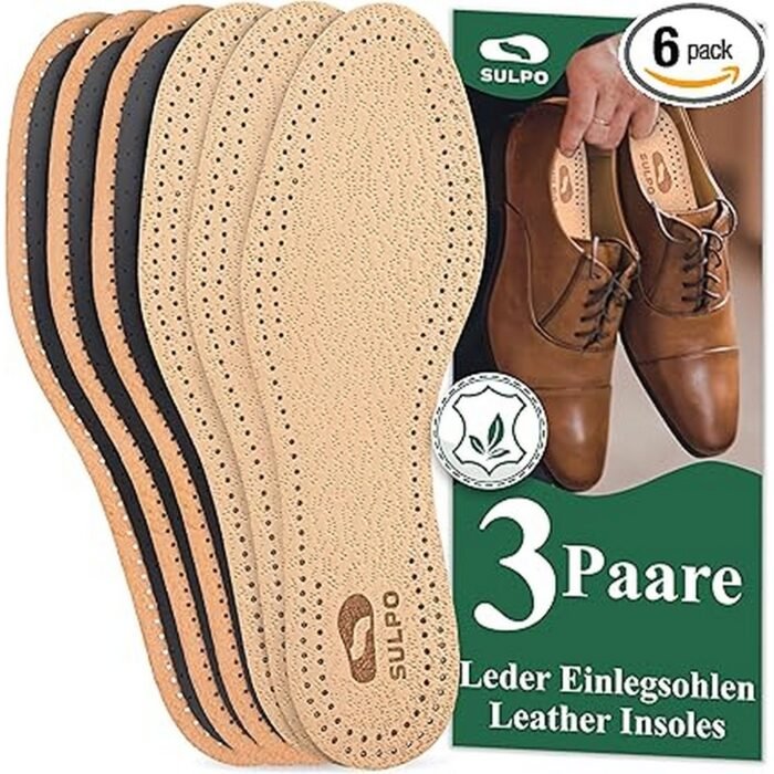 Foot odor caused by poor ventilation in shoes-SULPO, 3 Pairs of Genuine Leather Insoles 45, Excessive foot sweat and moisture accumulation-SULPO, 3 Pairs of Genuine Leather Insoles 45, Discomfort from hard or synthetic shoe insoles-SULPO, 3 Pairs of Genuine Leather Insoles 45, Short lifespan of low-quality insoles-SULPO, 3 Pairs of Genuine Leather Insoles 45