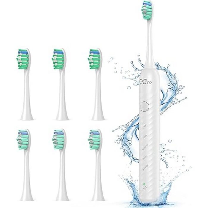 Uneven brushing with manual toothbrushes-YteaTh, Shcall Electric Toothbrush, White, Inadequate plaque removal-YteaTh, Shcall Electric Toothbrush, White, No timer to ensure proper brushing duration-YteaTh, Shcall Electric Toothbrush, White, Difficulty maintaining oral hygiene while traveling-YteaTh, Shcall Electric Toothbrush, White