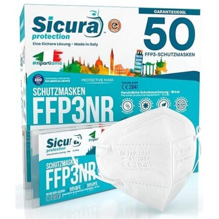 Discomfort during extended use – 50 x FFP3 Masks, CE Certified, Filter Class BFE ≥99% PFE ≥99% FFP3 Masks, Sanitised and Individually Sealed Respirator Mask, CE, Made in Italy, Pressure marks – 50 x FFP3 Masks, CE Certified, Filter Class BFE ≥99% PFE ≥99% FFP3 Masks, Sanitised and Individually Sealed Respirator Mask, CE, Made in Italy, Breathing difficulty – 50 x FFP3 Masks, CE Certified, Filter Class BFE ≥99% PFE ≥99% FFP3 Masks, Sanitised and Individually Sealed Respirator Mask, CE, Made in Italy, Disposal environmental impact – 50 x FFP3 Masks, CE Certified, Filter Class BFE ≥99% PFE ≥99% FFP3 Masks, Sanitised and Individually Sealed Respirator Mask, CE, Made in Italy