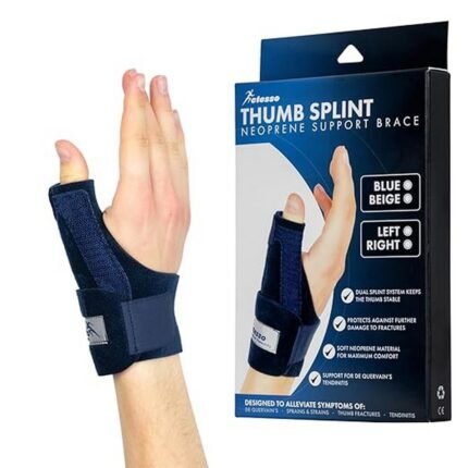 Relieves sprain pain – Actesso Bleu Thumb Splint Orthosis for Sprain De Quervain and Tendonitis One Size Left or Right Right, Eases De Quervain’s syndrome – Actesso Bleu Thumb Splint Orthosis for Sprain De Quervain and Tendonitis One Size Left or Right Right, Reduces tendonitis pain – Actesso Bleu Thumb Splint Orthosis for Sprain De Quervain and Tendonitis One Size Left or Right Right, Provides comfortable orthotic support – Actesso Bleu Thumb Splint Orthosis for Sprain De Quervain and Tendonitis One Size Left or Right Right