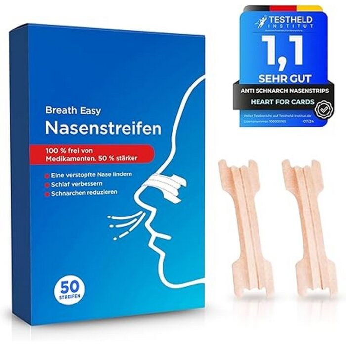 Reduces snoring – Anti Snoring Nose Strips 50 Nose Plasters for Better Breathing for Sports and Sleep for Adults and Children Skin Colour Respirator Against Snoring Nasal Strips, Improves nasal airflow – Anti Snoring Nose Strips 50 Nose Plasters for Better Breathing for Sports and Sleep for Adults and Children Skin Colour Respirator Against Snoring Nasal Strips, Suitable for adults and children – Anti Snoring Nose Strips 50 Nose Plasters for Better Breathing for Sports and Sleep for Adults and Children Skin Colour Respirator Against Snoring Nasal Strips, Comfortable skin coloured design – Anti Snoring Nose Strips 50 Nose Plasters for Better Breathing for Sports and Sleep for Adults and Children Skin Colour Respirator Against Snoring Nasal Strips