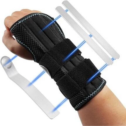 Relieves tendon sheaths inflammation – AOGOE Wrist Support with Metal Left and Right Hand, Reduces carpal tunnel syndrome symptoms – AOGOE Wrist Support with Metal Left and Right Hand, Supports wrist stability – AOGOE Wrist Support with Metal Left and Right Hand, Improves healing and reduces pain – AOGOE Wrist Support with Metal Left and Right Hand