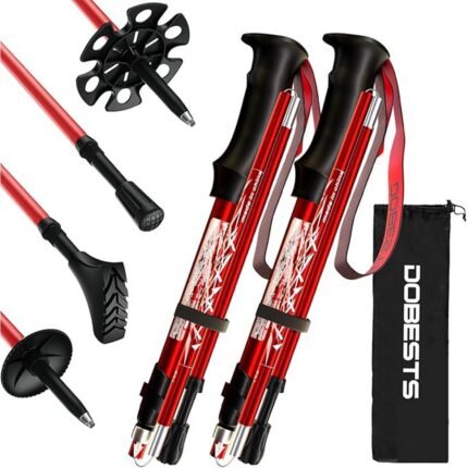 Provides adjustable trekking support – DOBESTS Hiking Poles Nordic Walking Poles, Lightweight and durable materials – DOBESTS Hiking Poles Nordic Walking Poles, Enhances comfort with rubber buffers – DOBESTS Hiking Poles Nordic Walking Poles, Easy to carry with included bag – DOBESTS Hiking Poles Nordic Walking Poles