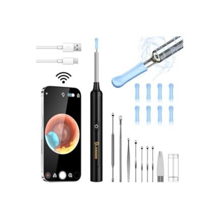 Poor ear visibility during cleaning - VITCOCO WiFi Earwax Remover Otoscope 5MP HD,