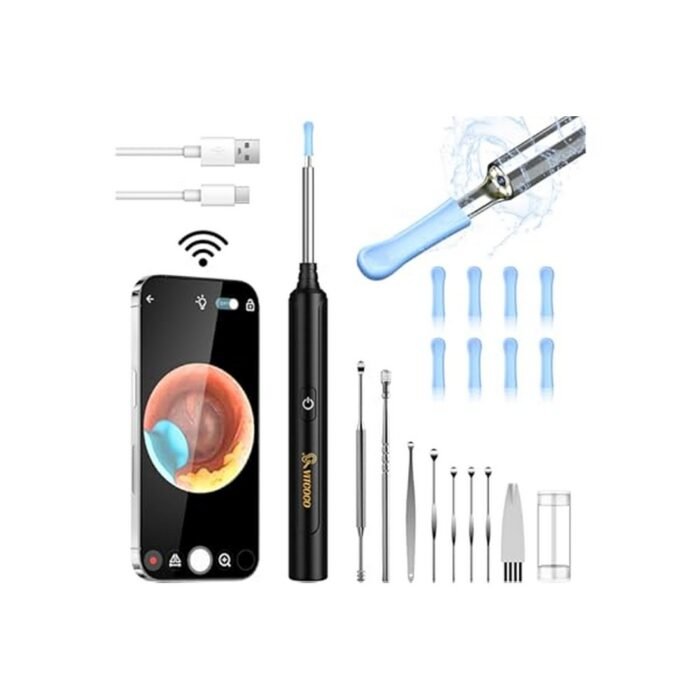 Poor ear visibility during cleaning - VITCOCO WiFi Earwax Remover Otoscope 5MP HD,