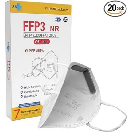 Fit discomfort during long wear – FFP3 Mask with 7 Layers, CE Certified, High Protection >99%, Individual Packaging, Non-Reusable, Adult Size, without Valve, Pack of 20, Pressure marks on face – FFP3 Mask with 7 Layers, CE Certified, High Protection >99%, Individual Packaging, Non-Reusable, Adult Size, without Valve, Pack of 20, Warm and humid inside mask – FFP3 Mask with 7 Layers, CE Certified, High Protection >99%, Individual Packaging, Non-Reusable, Adult Size, without Valve, Pack of 20, Disposal cost and waste – FFP3 Mask with 7 Layers, CE Certified, High Protection >99%, Individual Packaging, Non-Reusable, Adult Size, without Valve, Pack of 20