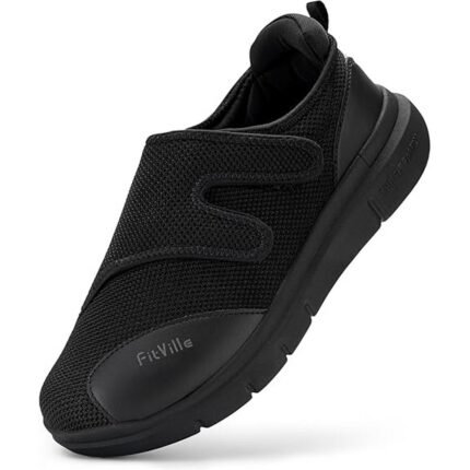 Support for swollen feet – FitVille Diabetic Shoes Men's Extra Wide Adjustable Walking Shoes for Foot Swelling Extended Widths Velcro Health Shoes, Adjustable comfort – FitVille Diabetic Shoes Men's Extra Wide Adjustable Walking Shoes for Foot Swelling Extended Widths Velcro Health Shoes, Secure and easy closure – FitVille Diabetic Shoes Men's Extra Wide Adjustable Walking Shoes for Foot Swelling Extended Widths Velcro Health Shoes, Pressure relief while walking – FitVille Diabetic Shoes Men's Extra Wide Adjustable Walking Shoes for Foot Swelling Extended Widths Velcro Health Shoes