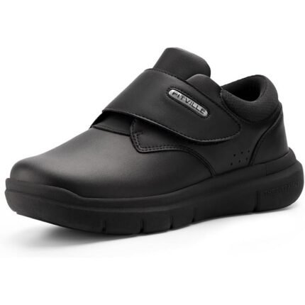Alleviates discomfort from wide or swollen feet – FitVille EasyTop V4 Men's Leather Wide Trainers with Velcro Fastening, Comfortable Business Work Shoes, Provides professional style with orthopedic support – FitVille EasyTop V4 Men's Leather Wide Trainers with Velcro Fastening, Comfortable Business Work Shoes, Enables quick adjustments for easy use – FitVille EasyTop V4 Men's Leather Wide Trainers with Velcro Fastening, Comfortable Business Work Shoes, Reduces fatigue during long workdays – FitVille EasyTop V4 Men's Leather Wide Trainers with Velcro Fastening, Comfortable Business Work Shoes