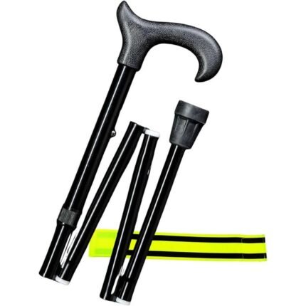 Provides adjustable height for comfort – Gastrock Walking Stick Folding Stick 4-Piece Height Adjustable Folding Uni-Ergonomic Derby - Aluminium with Ergonomic Derby Handle + Olanmarp Velcro Strap with Stripes, Enhances grip comfort – Gastrock Walking Stick Folding Stick 4-Piece Height Adjustable Folding Uni-Ergonomic Derby - Aluminium with Ergonomic Derby Handle + Olanmarp Velcro Strap with Stripes, Easy to fold and carry – Gastrock Walking Stick Folding Stick 4-Piece Height Adjustable Folding Uni-Ergonomic Derby - Aluminium with Ergonomic Derby Handle + Olanmarp Velcro Strap with Stripes, Durable aluminium body – Gastrock Walking Stick Folding Stick 4-Piece Height Adjustable Folding Uni-Ergonomic Derby - Aluminium with Ergonomic Derby Handle + Olanmarp Velcro Strap with Stripes