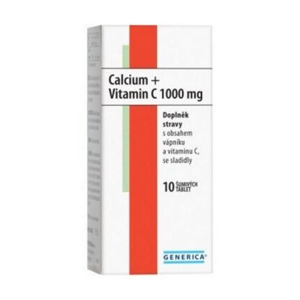 Strengthening bones and teeth – Generica Calcium + Vitamin C 1000mg,