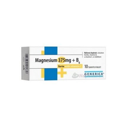 Supporting the nervous system – Generica Magnesium 375mg + B6 Forte with Vitamin C,