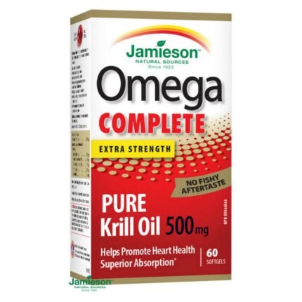 Lack of Omega-3 Intake-JAMIESON Omega Complete Super Krill 500mg,