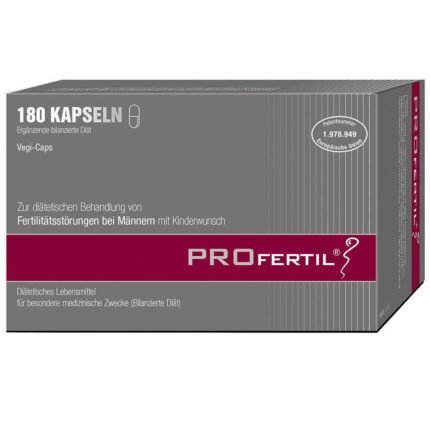 Low sperm quality (motility, morphology, count) — Lenus Pharma PROfertil® male infertility therapy,