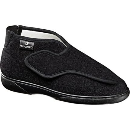 Reduces pressure on bunions and sensitive feet – Mavomed Dressing Shoes for Men and Women Black Health Shoes for Seniors Diabetics and Hallux Valgus, Comfortable wide fit for foot deformities – Mavomed Dressing Shoes for Men and Women Black Health Shoes for Seniors Diabetics and Hallux Valgus, Easy to adjust and wear – Mavomed Dressing Shoes for Men and Women Black Health Shoes for Seniors Diabetics and Hallux Valgus, Provides cushioning and support – Mavomed Dressing Shoes for Men and Women Black Health Shoes for Seniors Diabetics and Hallux Valgus