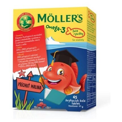 Omega-3 deficiency in children-MÖLLER'S Omega 3 jelly fish,