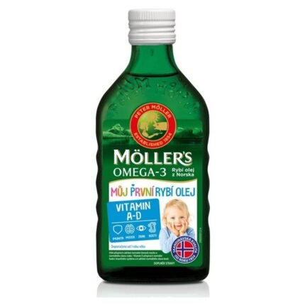Insufficient intake of DHA and EPA in infants-MÖLLER'S Omega 3 My First Fish Oil 250 ml,