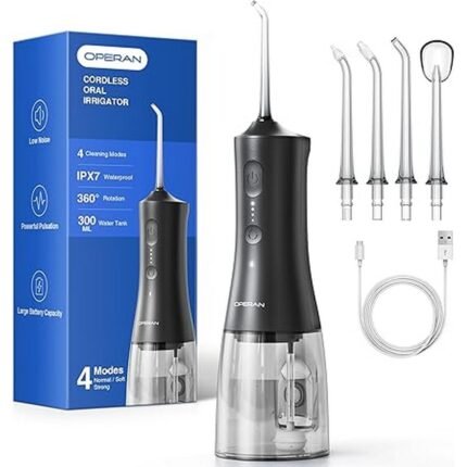 Inadequate plaque removal with brushing – Operan Wireless Oral Irrigator,