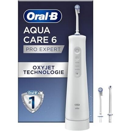 Oxyjet micro-bubble cleaning – Oral-B AquaCare 6 Wireless Oral Irrigator,