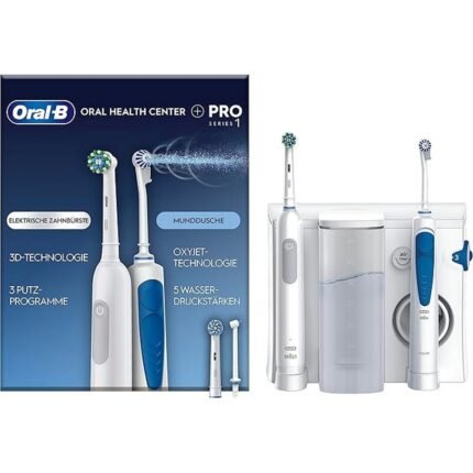 Plaque buildup in interdental spaces – Oral-B Oral Health Centre Oral Irrigator,
