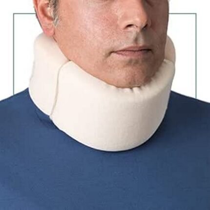 Neck pain relief – Ortones Soft Collar with Removable Cover Neck Support Pain Relief and Pressure Relief of Spine One Size Fits All Beige,