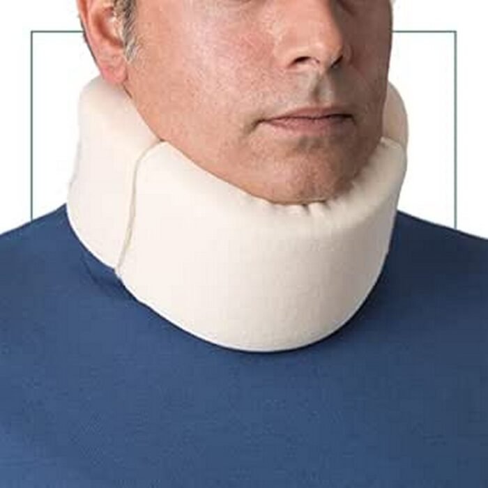 Neck pain relief – Ortones Soft Collar with Removable Cover Neck Support Pain Relief and Pressure Relief of Spine One Size Fits All Beige,