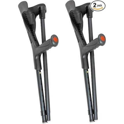 Improves mobility for injured or disabled users – Pepe Mobility - Crutches Foldable (x2), Forearm Crutches, Black, Height Adjustable, Walking Aid Orthopaedic, Offers ergonomic forearm support – Pepe Mobility - Crutches Foldable (x2), Forearm Crutches, Black, Height Adjustable, Walking Aid Orthopaedic, Lightweight and foldable for easy travel – Pepe Mobility - Crutches Foldable (x2), Forearm Crutches, Black, Height Adjustable, Walking Aid Orthopaedic, Customizable fit with height adjustability – Pepe Mobility - Crutches Foldable (x2), Forearm Crutches, Black, Height Adjustable, Walking Aid Orthopaedic