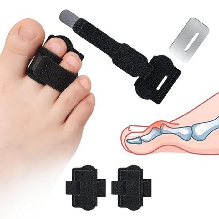 Corrects hammer toes and relieves pressure – Pozpo Tech Hammer Toe Straightener Toe Correction Splint for Women with Metal Plate (Black) - Pack of 2, Built-in metal plate ensures firm stabilization – Pozpo Tech Hammer Toe Straightener Toe Correction Splint for Women with Metal Plate (Black) - Pack of 2, Soft fabric provides comfort for all-day use – Pozpo Tech Hammer Toe Straightener Toe Correction Splint for Women with Metal Plate (Black) - Pack of 2, Pack of 2 ideal for both feet or replacement – Pozpo Tech Hammer Toe Straightener Toe Correction Splint for Women with Metal Plate (Black) - Pack of 2