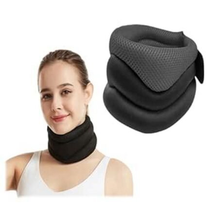 Neck pain relief – Soft Neck Brace Relieves Neck Pain Adjustable Neck Support Relieves Neck Pain Neck Support Neck Brace Against Neck Pain and Support Relieves Pressure in the Spine Black,