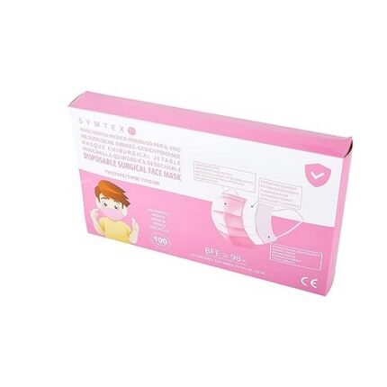 Fluid resistance – SYMTEX Pack of 100 Masks Mini Model S in Small Size Medical Surgical Masks Type IIR Standard EN 14683 Certified Surgical Masks 3-Ply Mouth and Nose Protection Pink, Secure fit – SYMTEX Pack of 100 Masks Mini Model S in Small Size Medical Surgical Masks Type IIR Standard EN 14683 Certified Surgical Masks 3-Ply Mouth and Nose Protection Pink, Petite size fit – SYMTEX Pack of 100 Masks Mini Model S in Small Size Medical Surgical Masks Type IIR Standard EN 14683 Certified Surgical Masks 3-Ply Mouth and Nose Protection Pink, Comfortable wear – SYMTEX Pack of 100 Masks Mini Model S in Small Size Medical Surgical Masks Type IIR Standard EN 14683 Certified Surgical Masks 3-Ply Mouth and Nose Protection Pink