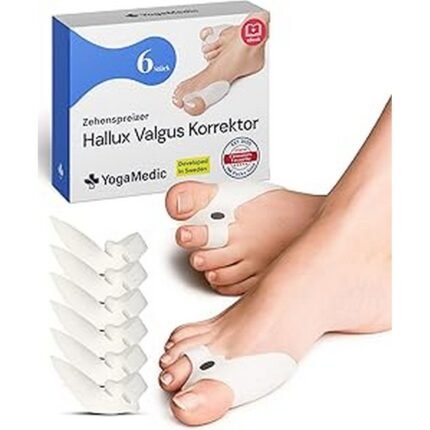 Relieves bunion pain and corrects toe alignment – Toe Separator Hallux Valgus Ring Parent Pro transparent 6.00, Prevents overlapping and rubbing of toes – Toe Separator Hallux Valgus Ring Parent Pro transparent 6.00, Reduces discomfort when walking or standing – Toe Separator Hallux Valgus Ring Parent Pro transparent 6.00, Soft and breathable transparent material for comfort – Toe Separator Hallux Valgus Ring Parent Pro transparent 6.00
