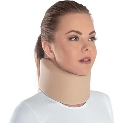 Alivio del dolor de cuello – Toros-group Soft 100% Cotton Neck Support Brace Adjustable Cervical Collar Relieves Spine Muscle Joint Pressure,