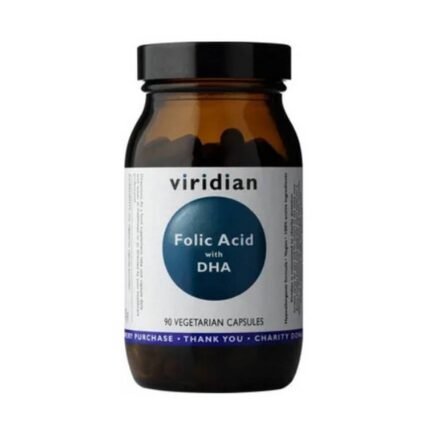 Supporting fetal brain and vision development - Viridian Folic Acid with DHA,