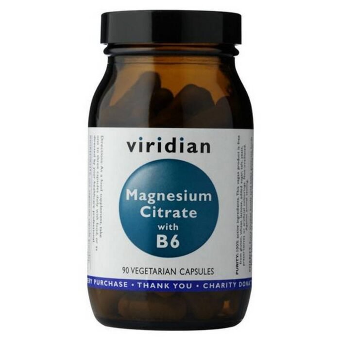 Supporting the nervous system – Viridian Magnesium Citrate with Vitamin B6,
